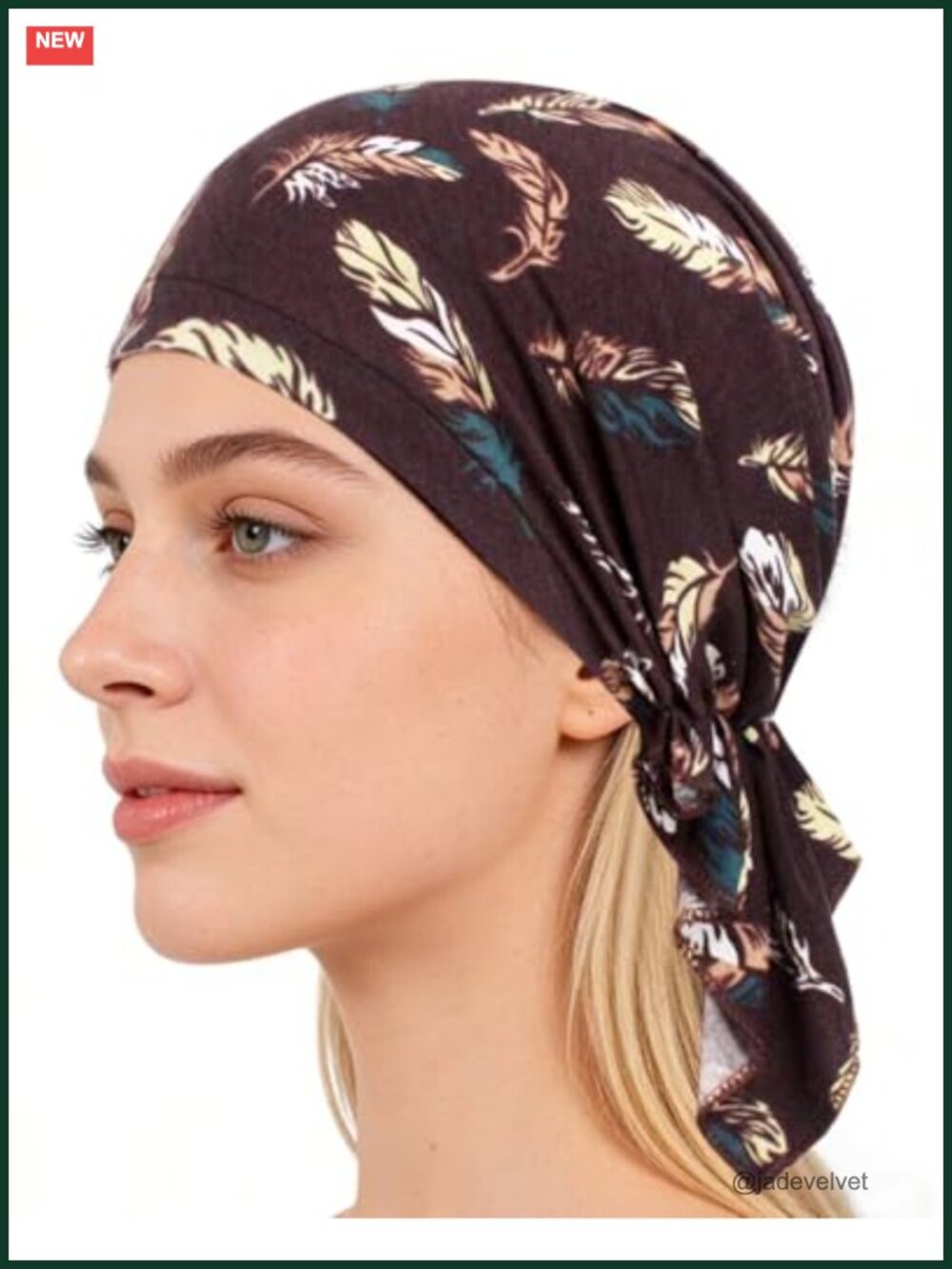 Chemo Headwear Women Pre-Tied Turban Beanie Hair Loss Head Scarf